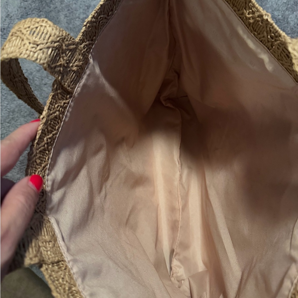 Dior Tan Woven Tote Bag - Picture 3 of 5
